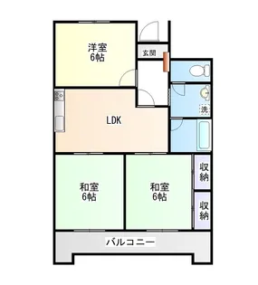 第一グリーンハイツ松縄【5階】の間取り