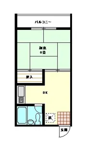 KAハイムC棟【1階】の間取り