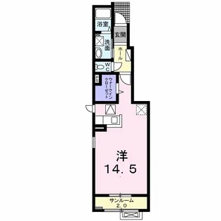 ベラドンナ【1階】の間取り