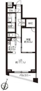 プライムアーバン日本橋大伝馬町【3階】の間取り