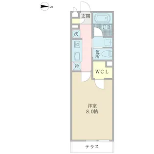 マリブ・イースト【1階】の間取り