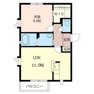 クレールアイB【1階】の間取り