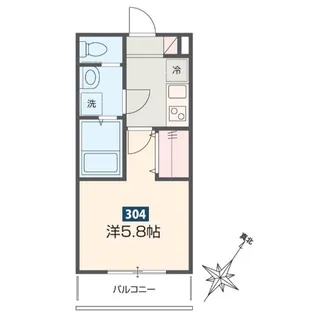 MELDIA新座【3階】の間取り