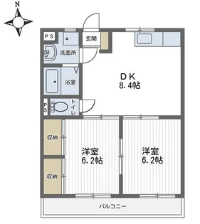 ガーデンハウス【1階】の間取り