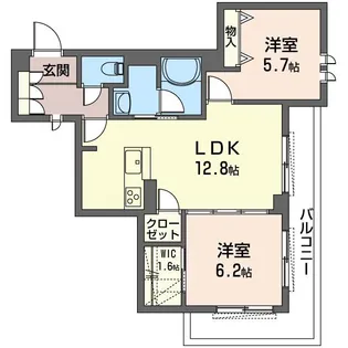 エペリ・メゾン【1階】の間取り