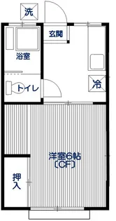 カセッタ山根【2階】の間取り
