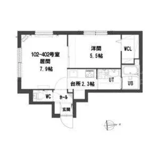 グランメール澄川【1階】の間取り
