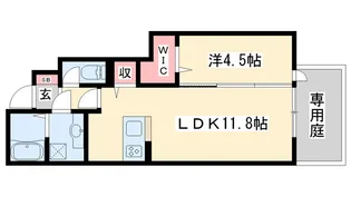 サニーDハウス芝町イーストE【1階】の間取り