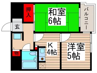 サリシャン市川【6階】の間取り
