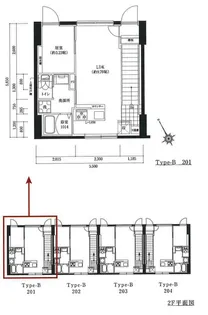 三軒茶屋ヒルズ【2階】の間取り