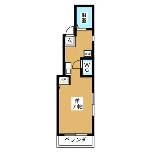 島根マンション【2階】の間取り