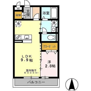 アザレ 蘇原【3階】の間取り
