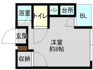 水明ビル【2階】の間取り