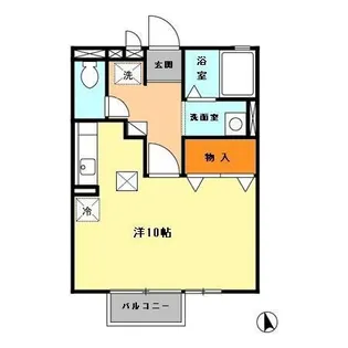 サウス レグルス【1階】の間取り