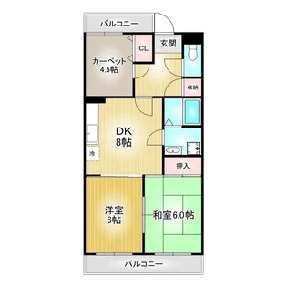 石坂ハイツ【5階】の間取り