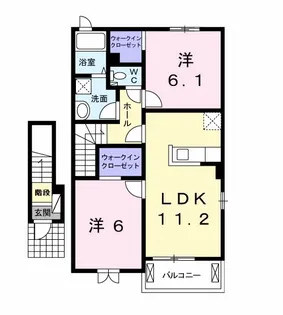 アルメリア【2階】の間取り