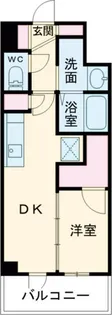 エステムコート名古屋新栄Vラポール【2階】の間取り