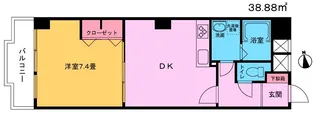 東海ホーム富岡八幡【6階】の間取り