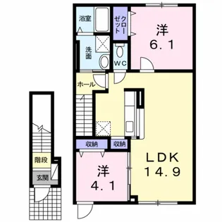 Bros.259【2階】の間取り