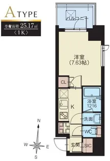 スプランディッド錦糸町II【2階】の間取り