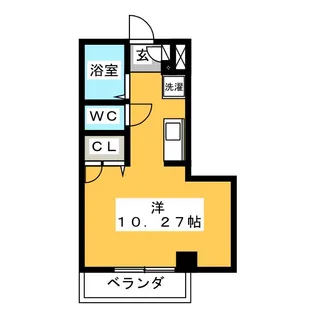 ウエストハウス【2階】の間取り