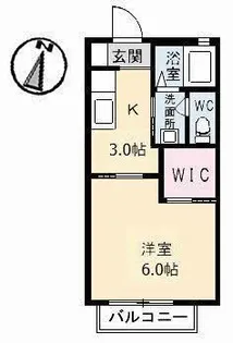 メゾンアメニティ槙原 B棟【1階】の間取り