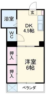 コーポスズキ【2階】の間取り