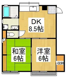 アーバンハイツ【2階】の間取り