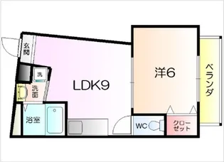 シティーコート堺東【7階】の間取り