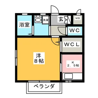 スターライトハイル【2階】の間取り