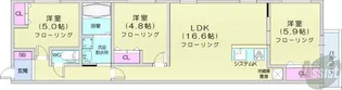 Eternity東札幌【4階】の間取り
