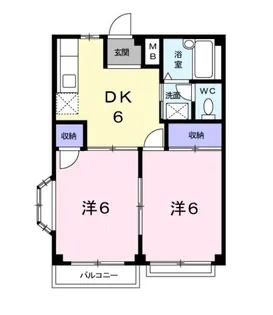 シャルムメゾン【2階】の間取り