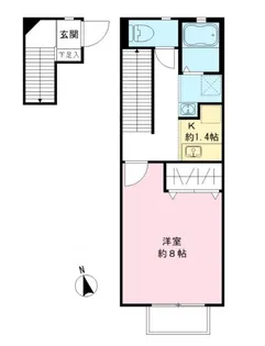 The North 等々力【2階】の間取り