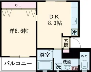 サンローゼ学芸大【3階】の間取り