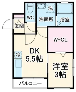 アヴィータ豊島北【2階】の間取り
