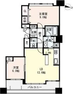 D’クラディア大通【4階】の間取り