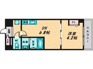 ドムス吉田【8階】の間取り