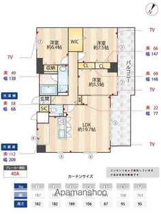 BPRレジデンス高宮【12階】の間取り