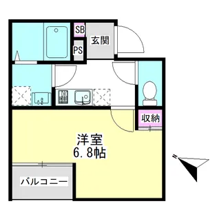 Liace vale 戸越【2階】の間取り