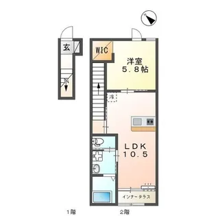 ひまわり【2階】の間取り