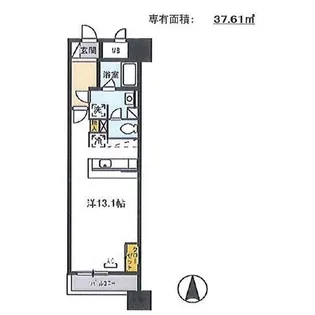 ロイジェント栄【5階】の間取り