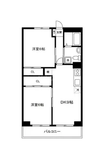 セントラルハイツいちのえ【3階】の間取り