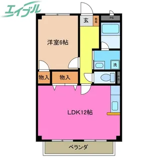 グランメールときわ【2階】の間取り