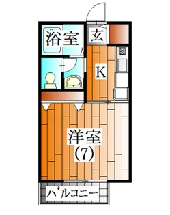 下坊マンション【2階】の間取り