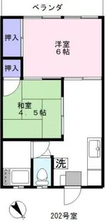 新東ハイツ【2階】の間取り