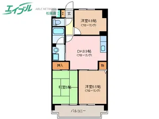センチュリーハイランド【12階】の間取り