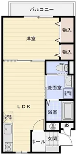 メゾンドポレール【4階】の間取り