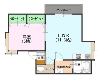 サンハイツアメニティI【1階】の間取り