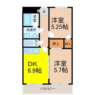 アドミール・大曽根【4階】の間取り
