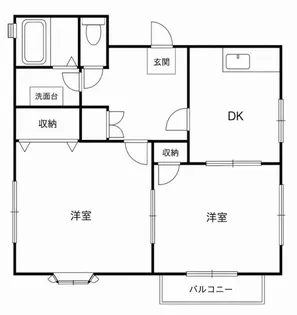 アショカニーヴィラ【1階】の間取り